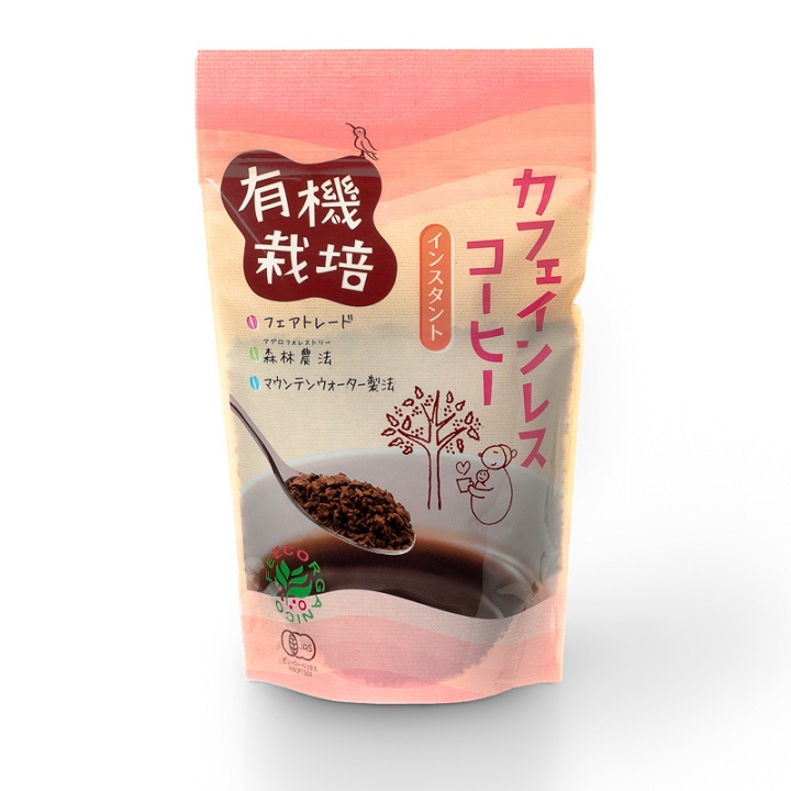 有機栽培カフェインレスコーヒー100ｇ（インスタント）